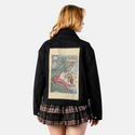 primalmeowster patch on female atelier canvas jacket in nightfall