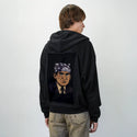 prisonmike patch on male essential zip hoodie in after hours