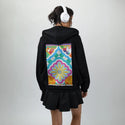 prutas patch on female essential zip hoodie in after hours