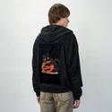 pumpkinembrace patch on male essential zip hoodie in after hours