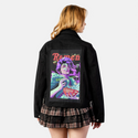 ramennightgeisha patch on female atelier canvas jacket in nightfall