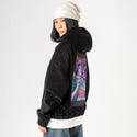 ramennightgeisha patch on female retro cord hoodie in onyx