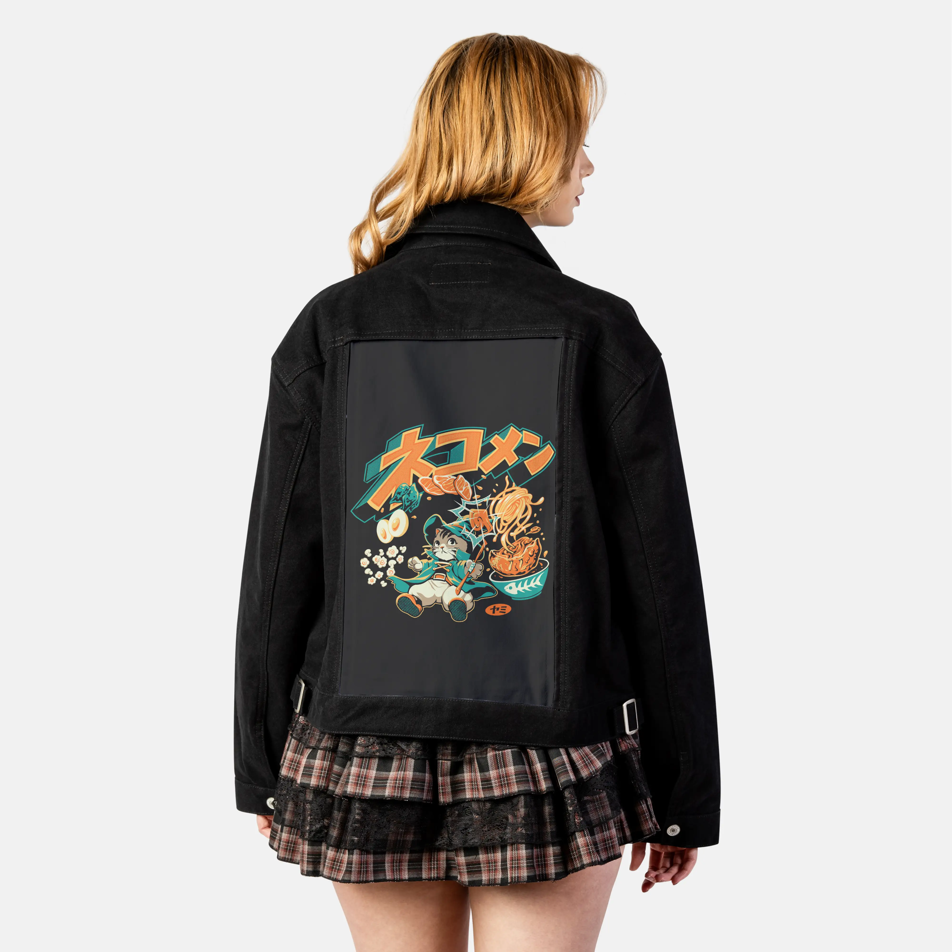 ramenwhimsy patch on female atelier canvas jacket in nightfall