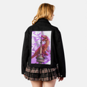 raptortowerlight patch on female atelier canvas jacket in nightfall