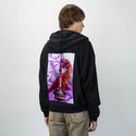 raptortowerlight patch on male essential zip hoodie in after hours