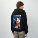 realconnection patch on male essential zip hoodie in after hours