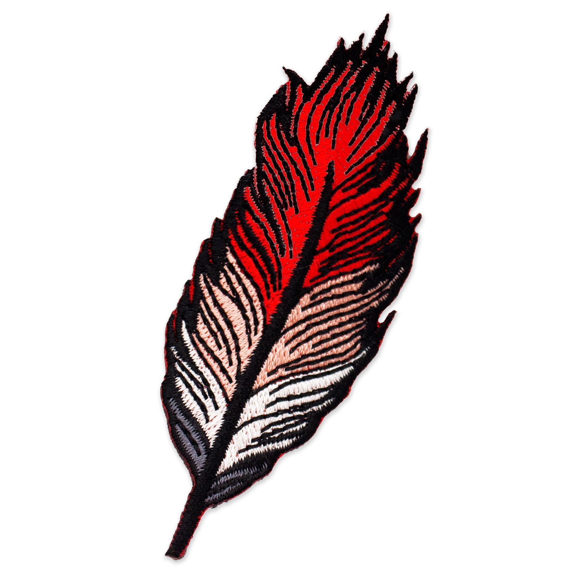 Red Feather Iron-On Patch