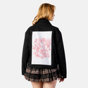 redkoi patch on female atelier canvas jacket in nightfall