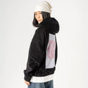 redkoi patch on female retro cord hoodie in onyx
