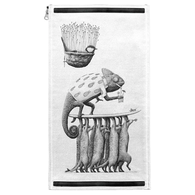 Surfing Chameleon Patch