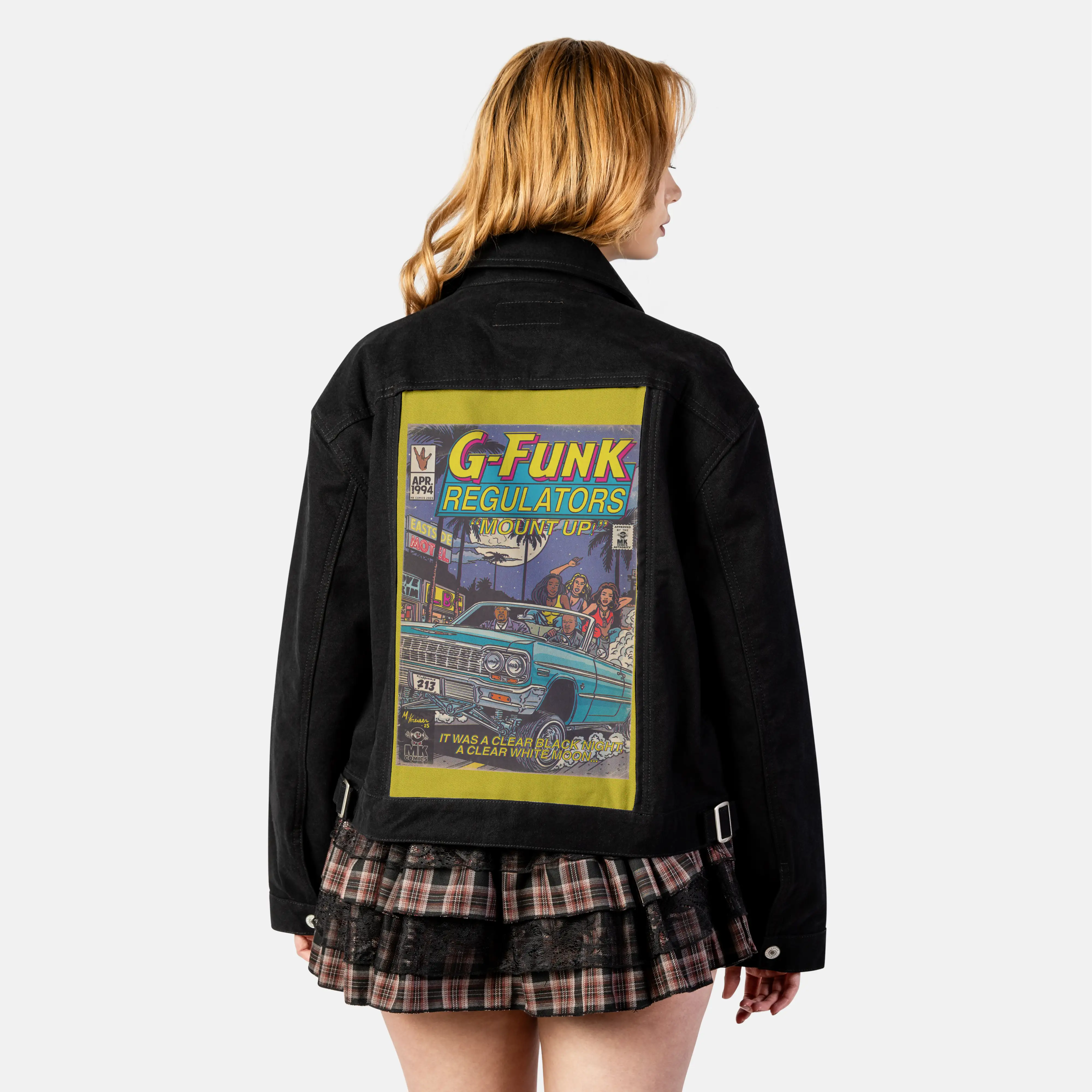 regulate patch on female atelier canvas jacket in nightfall