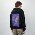 restaurant patch on male essential zip hoodie in after hours