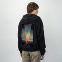 retrodays patch on male essential zip hoodie in after hours