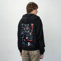 ryujin patch on male essential zip hoodie in after hours