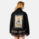 sakurabranch patch on female atelier canvas jacket in nightfall