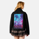 saviour patch on female atelier canvas jacket in nightfall