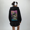 seastheday patch on female essential zip hoodie in after hours