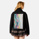 secondrodeo patch on female atelier canvas jacket in nightfall