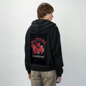 sellyoursoul patch on male essential zip hoodie in after hours