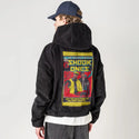 shookones patch on male retro cord hoodie in onyx