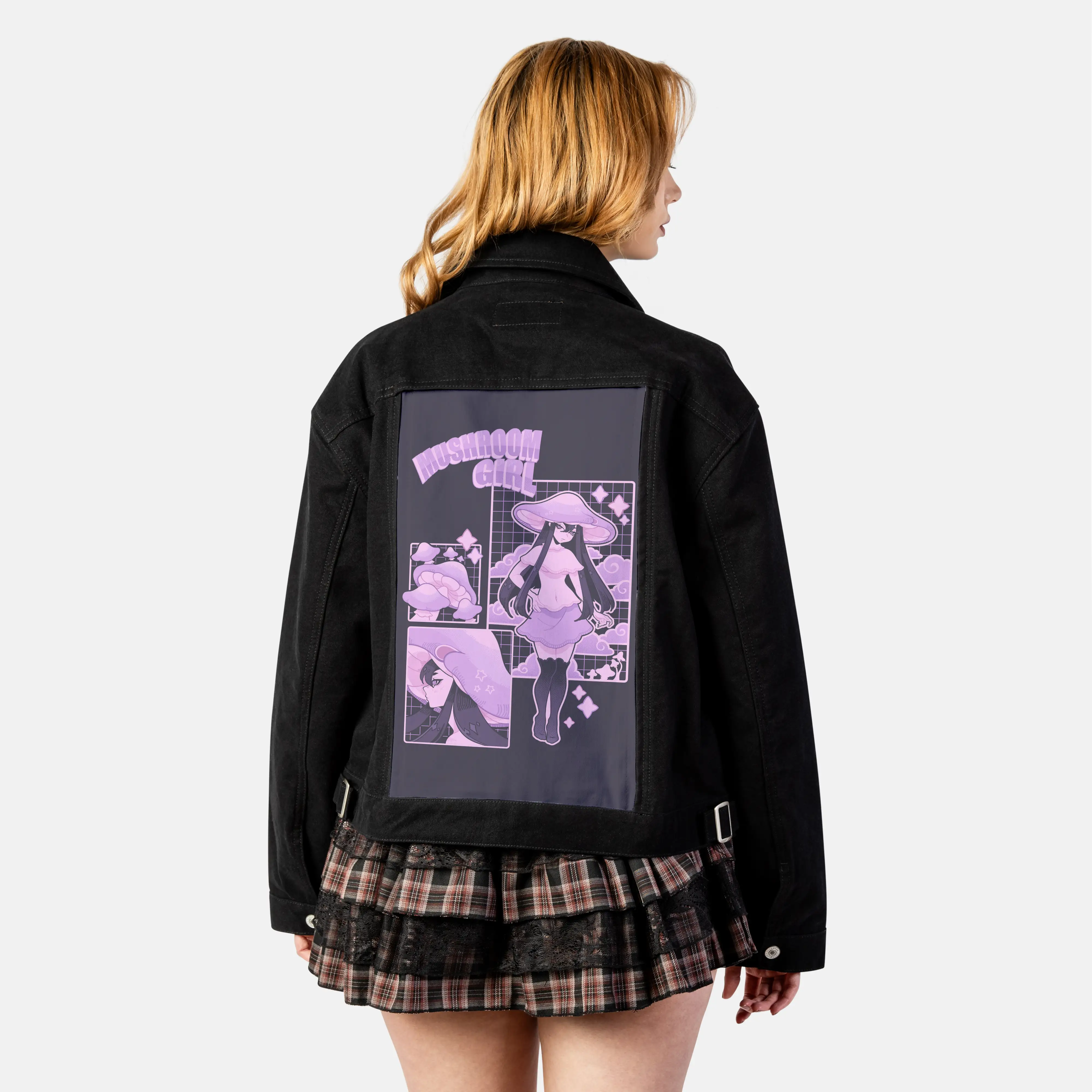 shroomcloudgirl patch on female atelier canvas jacket in nightfall