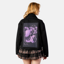 shroomfloralgirl patch on female atelier canvas jacket in nightfall