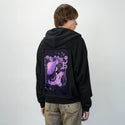 shroomfloralgirl patch on male essential zip hoodie in after hours