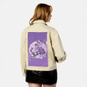 sisters patch on female atelier canvas jacket in tan
