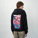 sixofcups patch on male essential zip hoodie in after hours