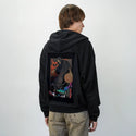slammingsouls patch on male essential zip hoodie in after hours