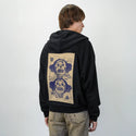 smilelive patch on male essential zip hoodie in after hours