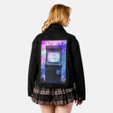 soulofthearcade patch on female atelier canvas jacket in nightfall