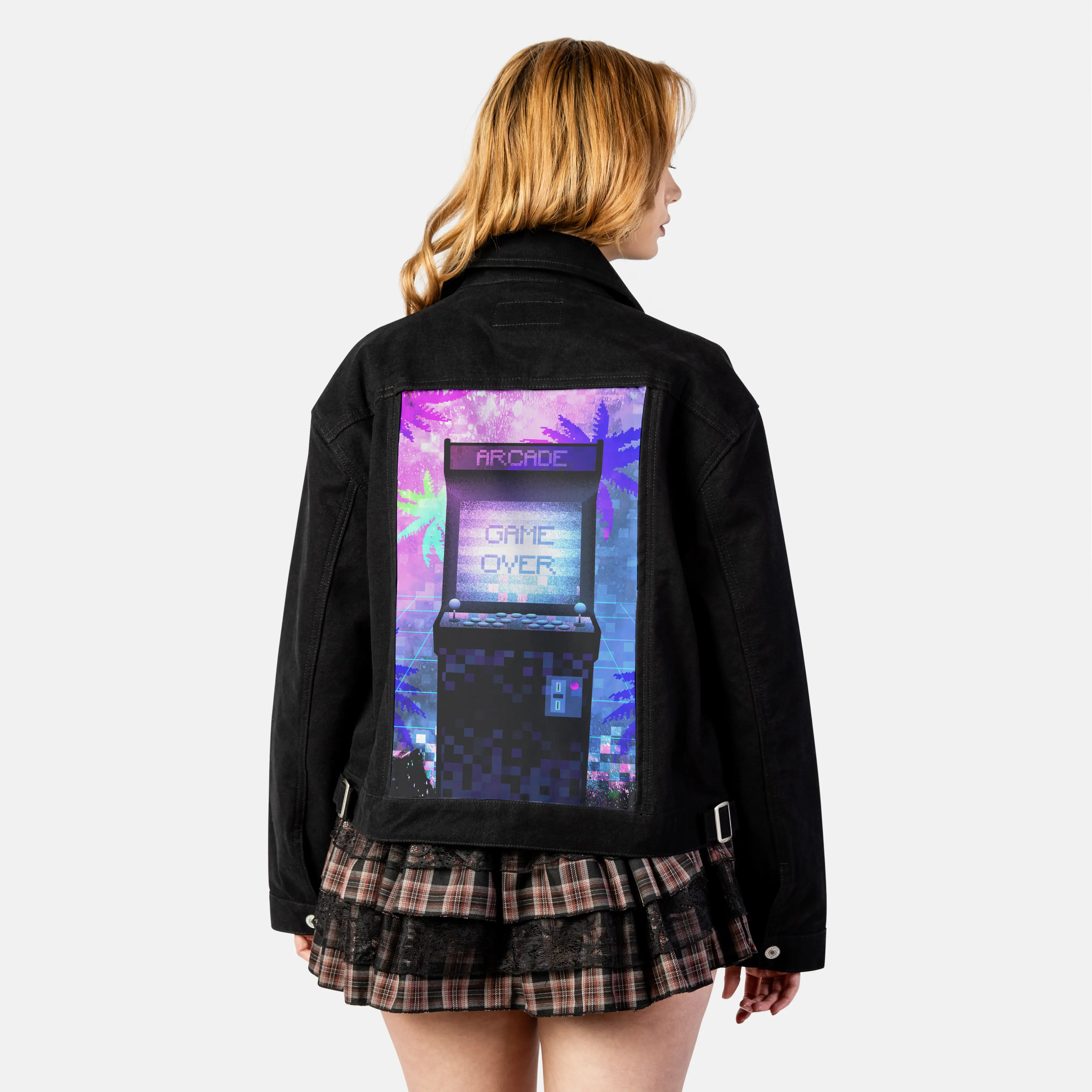 soulofthearcade patch on female atelier canvas jacket in nightfall