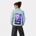souloftheneogirl patch on female og denim jacket in oceanside