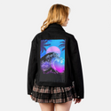 souloftheretrowave patch on female atelier canvas jacket in nightfall