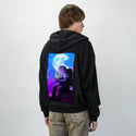 soulofthespacegamer patch on male essential zip hoodie in after hours
