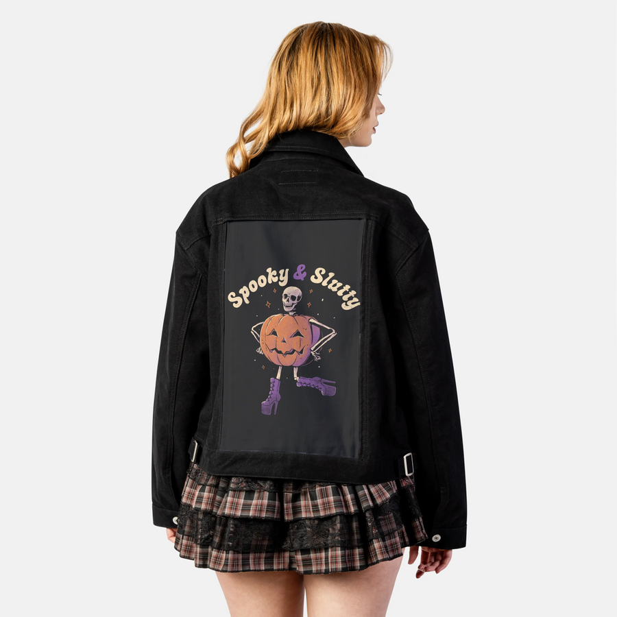 spookyslutty patch on female atelier canvas jacket in nightfall