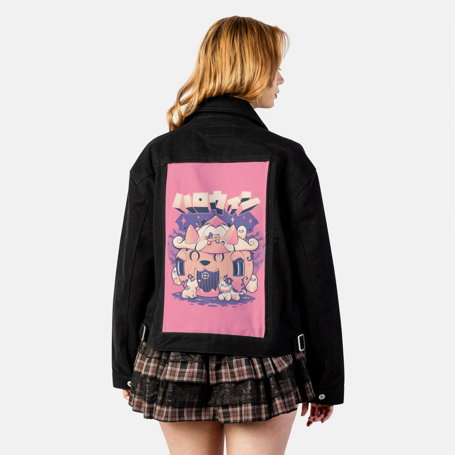 spurrkyhouse patch on female atelier canvas jacket in nightfall