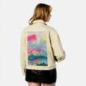 sugarcoated patch on female atelier canvas jacket in tan