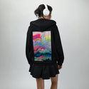 sugarcoated patch on female essential zip hoodie in after hours