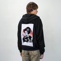 sumiegeisha patch on male essential zip hoodie in after hours