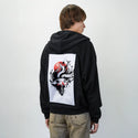sumiekitsune patch on male essential zip hoodie in after hours