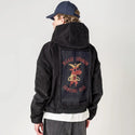 summonsomeoneelse patch on male retro cord hoodie in onyx