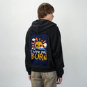 sunray patch on male essential zip hoodie in after hours