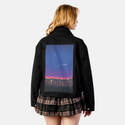 sunsetsky patch on female atelier canvas jacket in nightfall