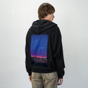 sunsetsky patch on male essential zip hoodie in after hours