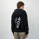 surfordie patch on male essential zip hoodie in after hours