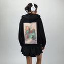 surrealdaysi patch on female essential zip hoodie in after hours