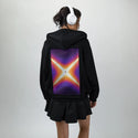 surrealjourneyascension patch on female essential zip hoodie in after hours