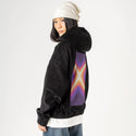 surrealjourneyascension patch on female retro cord hoodie in onyx